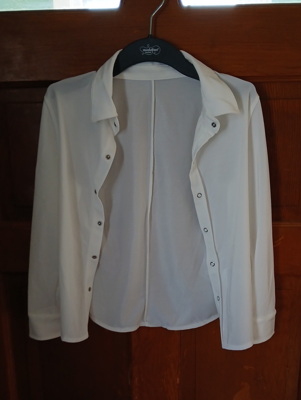 Revolution White Boy's Button-Up Dance Costume Shirt